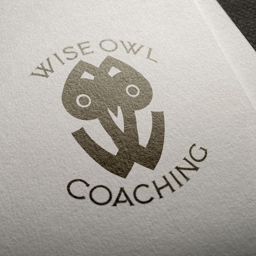 Wise logo with the title 'Owl logo design'