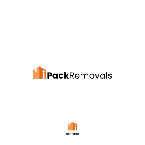 Shipping logo with the title 'meaningful logo for house removal'