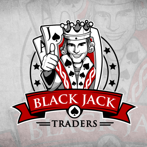 Card logo with the title 'Black Jack Traders Logo'