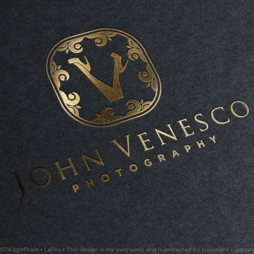 Photography brand with the title 'Create a logo for Boudoir Photographer John Venesco'