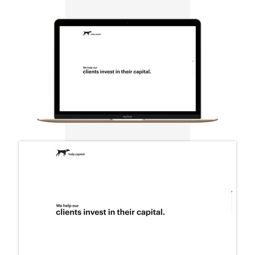 Accounting website with the title 'help.capital'