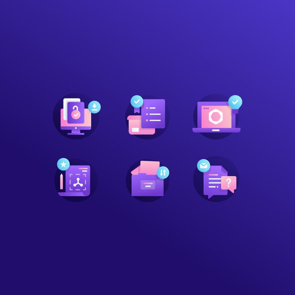 Data artwork with the title 'icons'