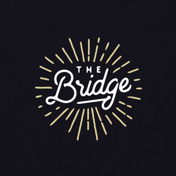 Stunning logo with the title 'The Bridge Podcast Logo Project'