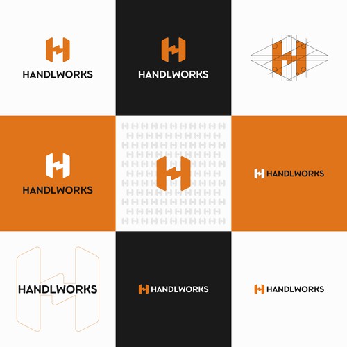 Electric logo with the title 'Minimalist logo for Handlworks'