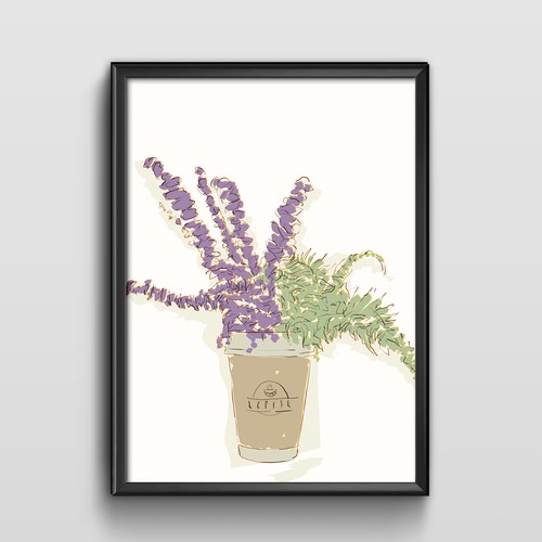 Beautiful artwork with the title 'the plant'