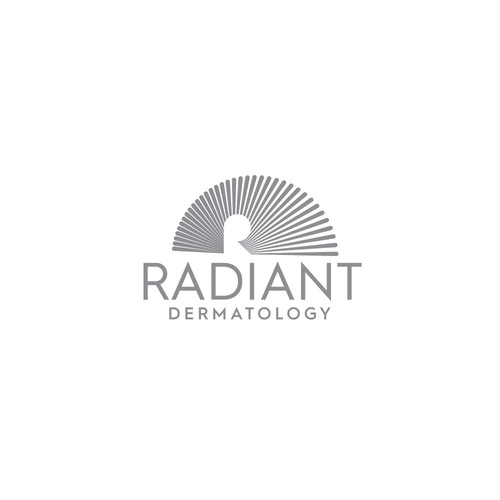 Radiant design with the title 'Radiant dematology R logo'