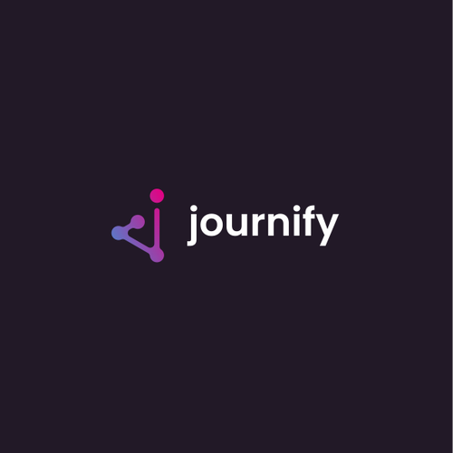 Unique logo with the title 'Journey-inspired logo for software company: Journify'