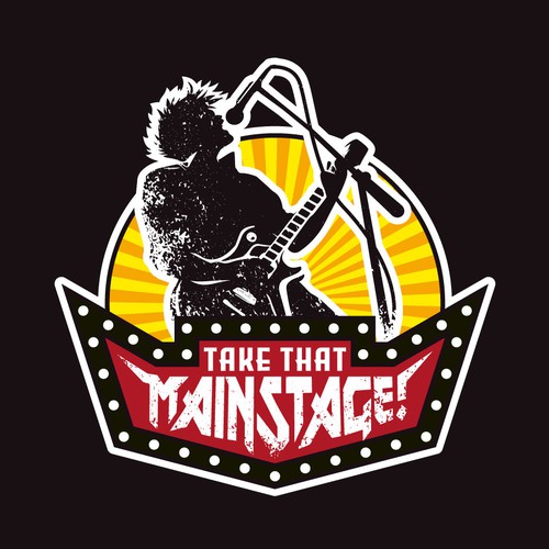 Singer logo with the title 'Take That Mainstage!'