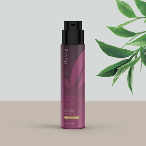 Serum packaging with the title 'O N E - T H E O R Y'