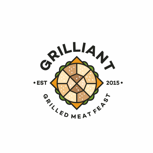 Fast food logo with the title 'Logo for fast food.'