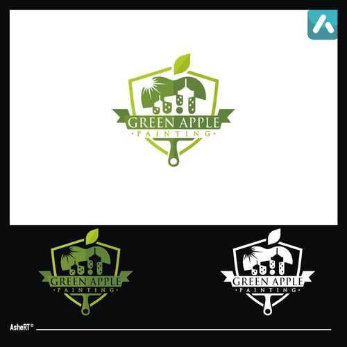 Skyline logo with the title 'green apple'