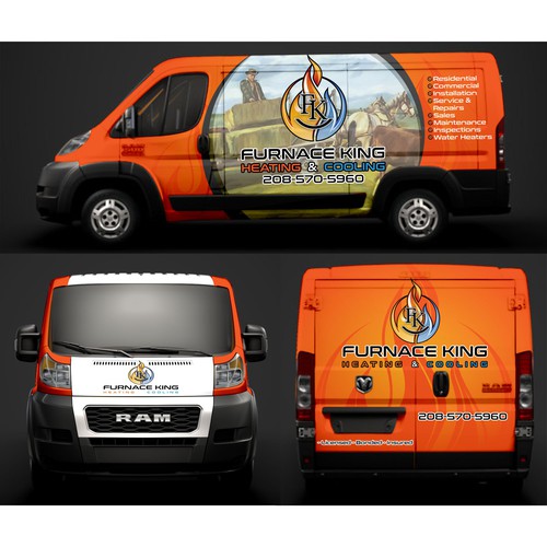 Wrapping design with the title 'Furnance King'