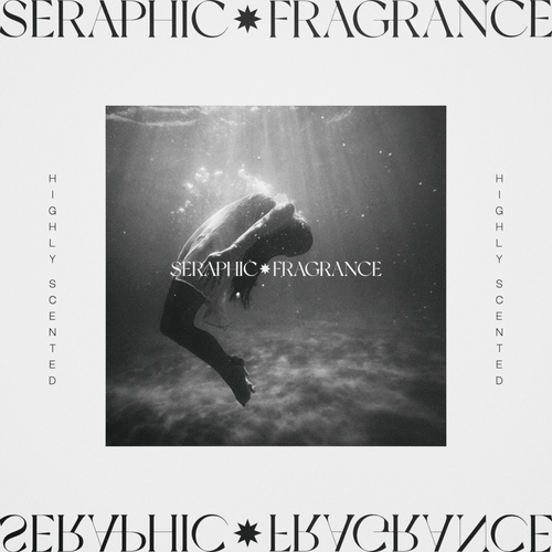 Perfume logo with the title 'SERAPHIC FRAGRANCE'