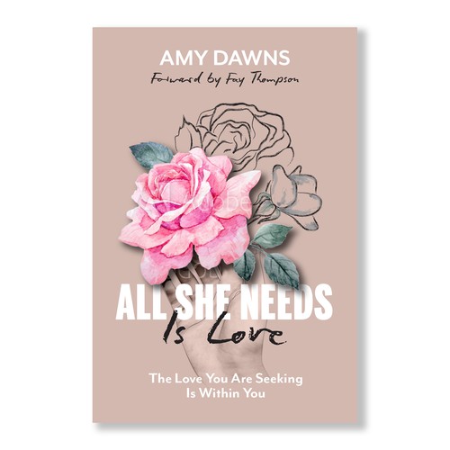 Collage book cover with the title 'Illustrative Collage Book Cover'