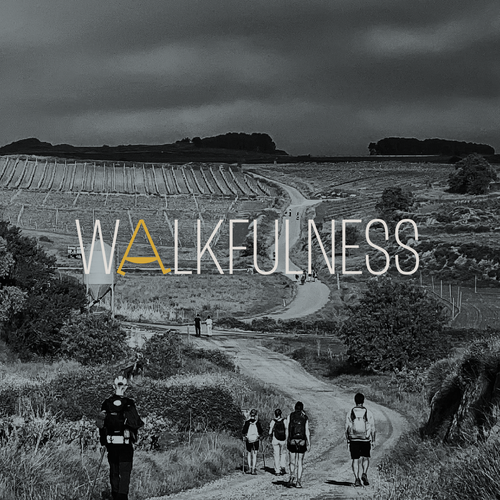 Well-being logo with the title 'Walkfulness'
