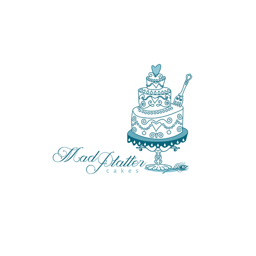 Funky logo with the title 'Get funky with a Mad Platter Cakes logo'