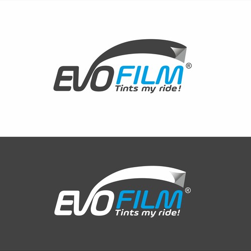 Manufacturing logo with the title 'logo concept for EVOFILM'