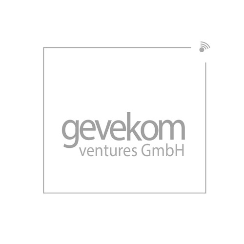Grayscale logo with the title 'gevekom ventures GmbH'