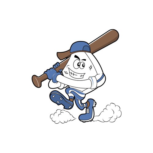 Cloud illustration with the title 'Dirt Bag character '