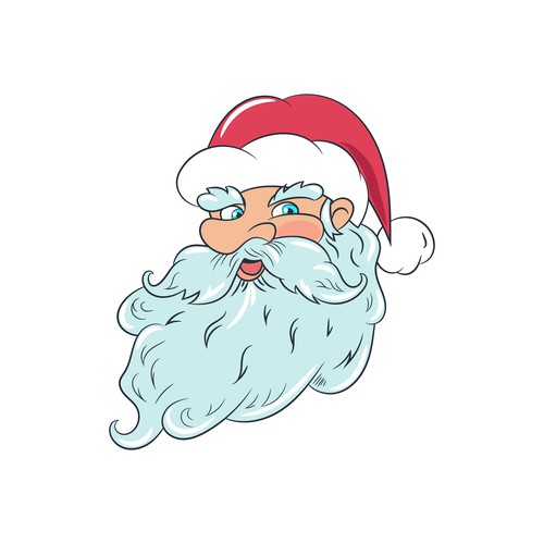Santa artwork with the title 'Santa Claus character design'