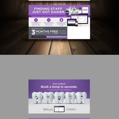 Dental Staffing Company Postcard Design