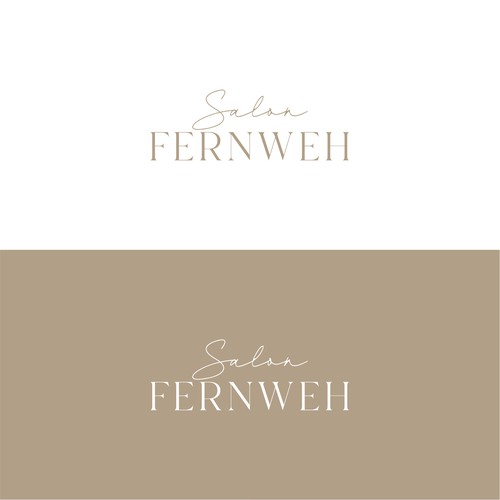 Stylist logo with the title 'Salon Fernweh'