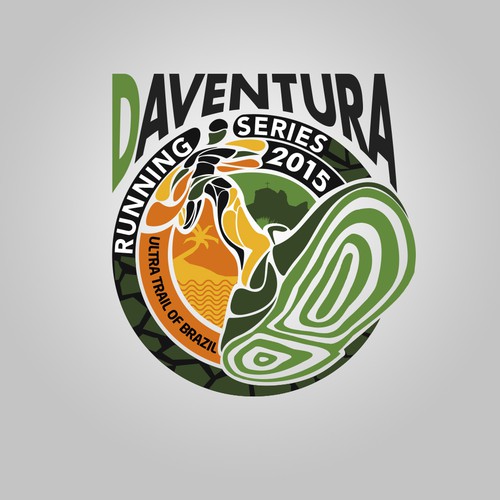 Event brand with the title 'Crie o tema do Circuito RUNNING DAVENTURA 2015'