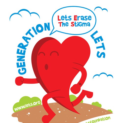 Heart t-shirt with the title 'The LETS Effect T-Shirt Design Contest!'