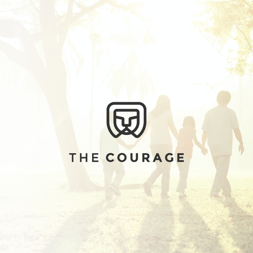 Head logo with the title 'Lion head'