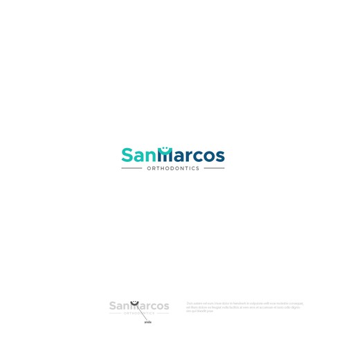 Pharmacy logo with the title 'San Marcos Orthodontics'