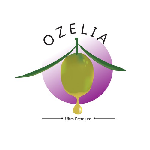 Olive oil logo with the title 'Sophisticated Logo for Olive Oil Co.'