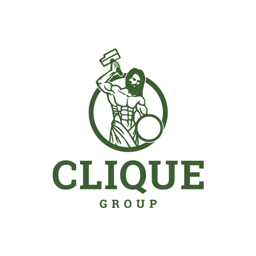 Logo with the title 'Clique Group logo design'