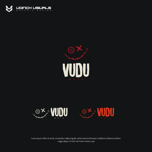 Voodoo design with the title 'Logo design for "Vudu Mats"'