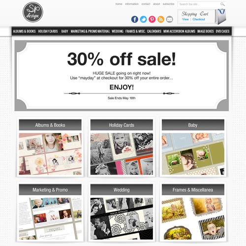 Custom website with the title 'Creative website design'