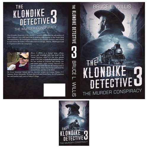 Retro book cover with the title 'The Clondike Detective book cover'