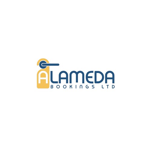 Indonesian design with the title 'Logo for ALAMEDA BOOKINGS LTD'