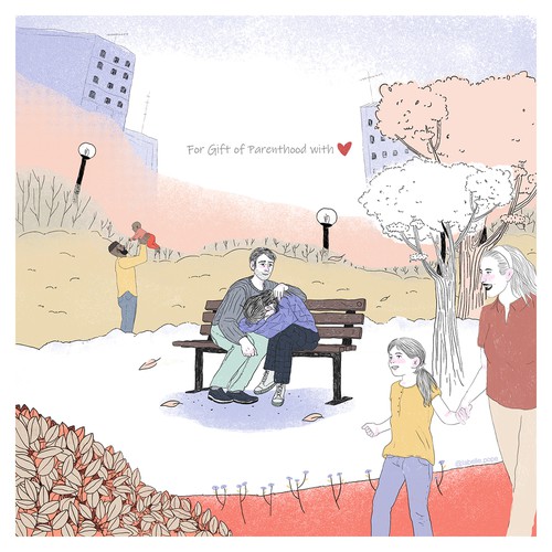 Freehand design with the title 'Infertility Awareness Illustration'