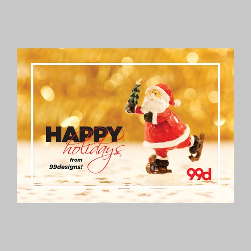Santa design with the title 'Postcard'