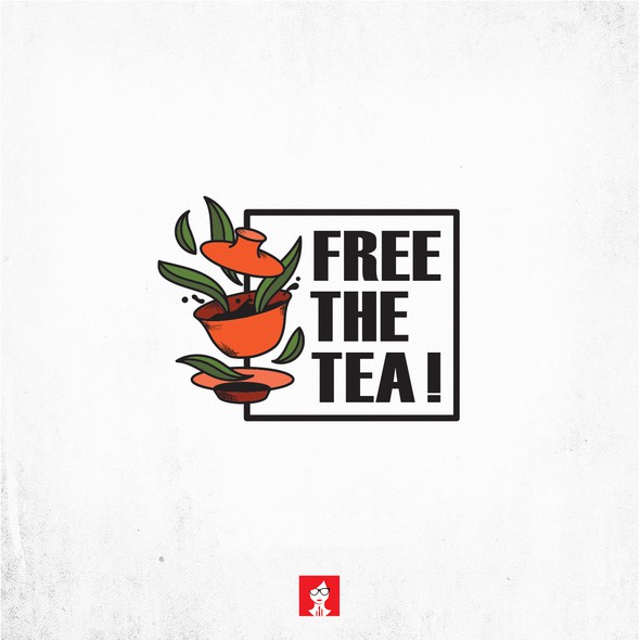 Tea design with the title 'Free The Tea'