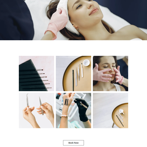 Esthetic design with the title 'WEBSITE DESIGN FOR SKINCARE BRAND - EXTENDED BEAUTY BY TARA'