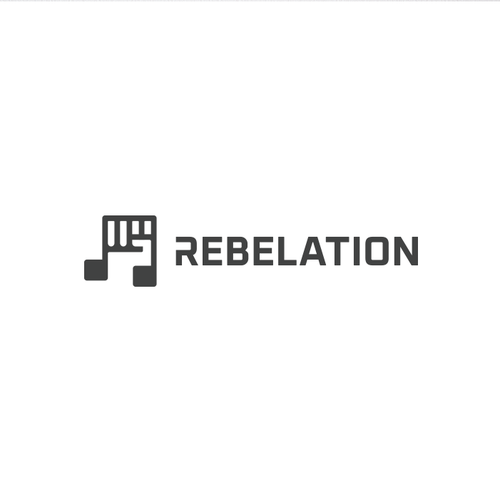 Music brand with the title 'Rebelation Logo For Music Streaming Service'