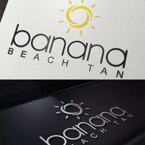 Tanning logo with the title 'Create a Logo for Banana Beach Tan'