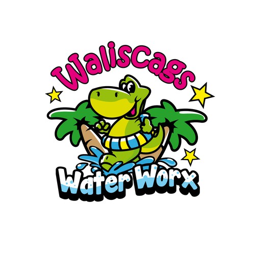 Dinosaur design with the title 'Waliscags Walter Worx'