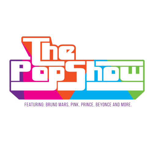 Pop culture logo with the title 'The Pop Show'
