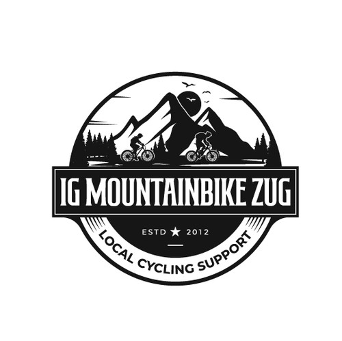 Sticker logo with the title 'IG MOUTAINBIKE ZUG Logo'