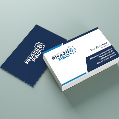 Card brand with the title 'PHAZE 2 R&D'