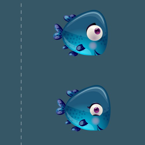 Cute artwork with the title 'Character illustration for Mobile App'