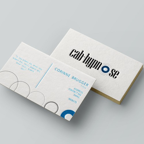 Log logo with the title 'design proposal for Business card'
