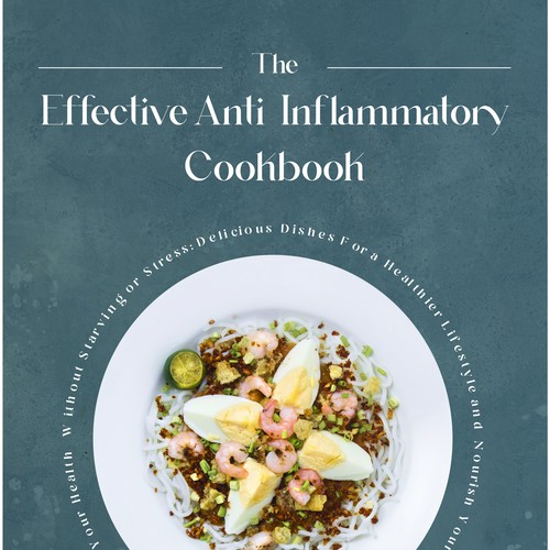 Cooking book cover with the title 'Cookbook design'