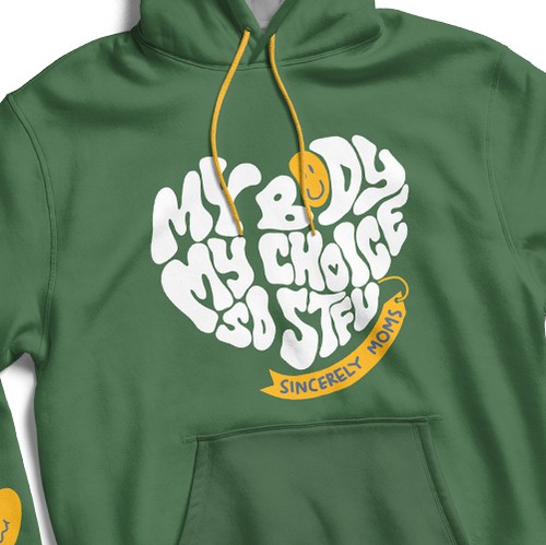 Unique t-shirt with the title 'Groovy Lettering for Merch'